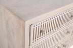 48" Brushed Ivory Solid Wood Six Drawer Double Dresser