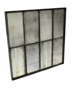 40" Black Square Metal Framed Accent Mirror