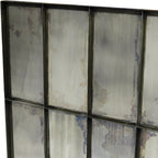 40" Black Square Metal Framed Accent Mirror