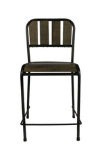 Five Piece Brown and Black Square Solid Wood Dining Set with Four Chairs