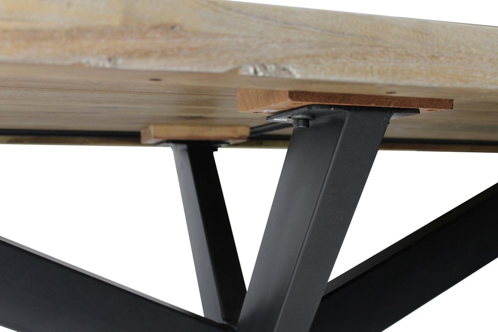Nine Piece Gray and Black Solid Wood Dining Set with Eight Chairs