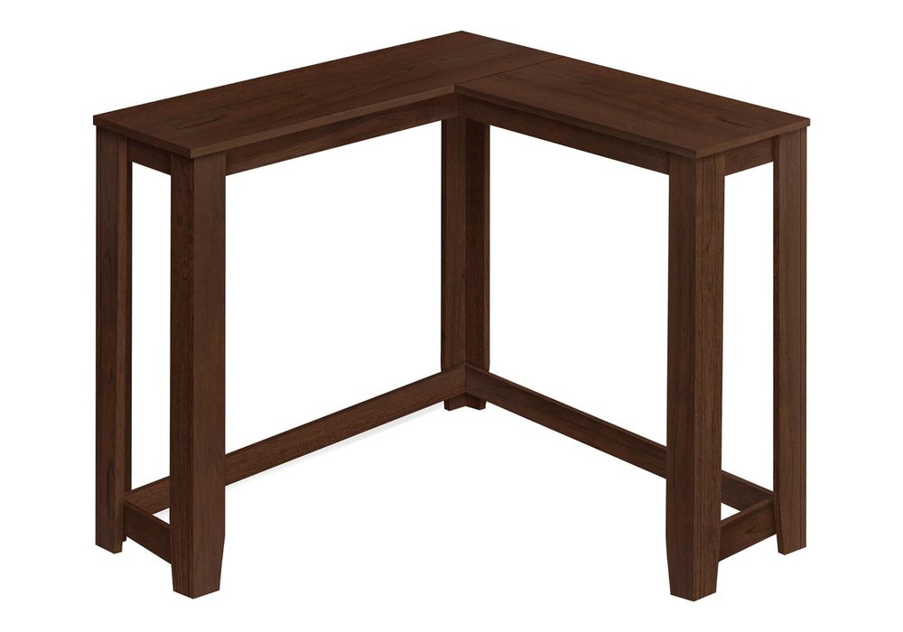 36" Brown Wood Corner Frame Console Table