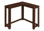 36" Brown Wood Corner Frame Console Table