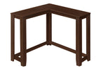 36" Brown Wood Corner Frame Console Table