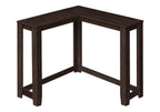 36" Brown Wood Corner Frame Console Table