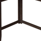 36" Brown Wood Corner Frame Console Table