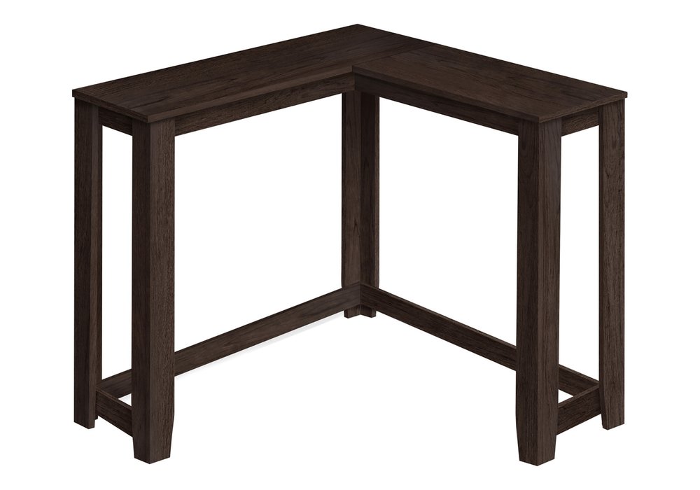 36" Brown Wood Corner Frame Console Table