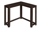 36" Brown Wood Corner Frame Console Table