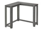 36" Brown Wood Corner Frame Console Table