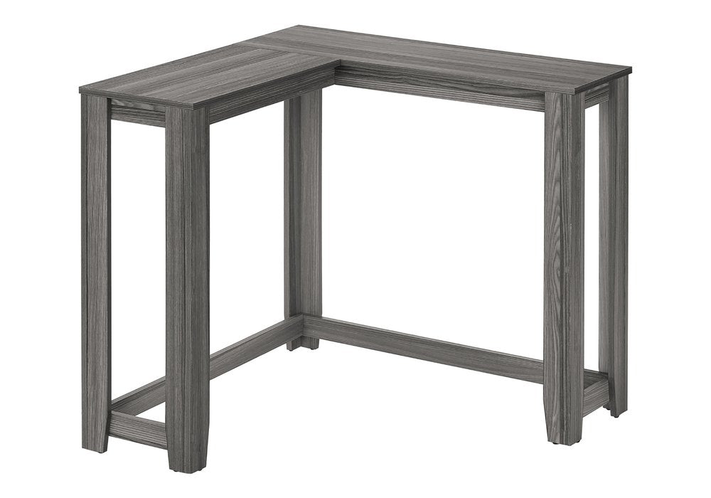 36" Brown Wood Corner Frame Console Table