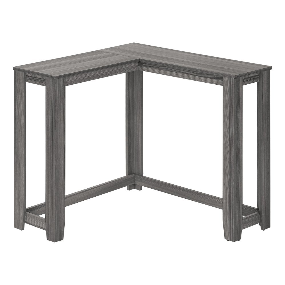 36" Brown Wood Corner Frame Console Table