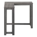 36" Brown Wood Corner Frame Console Table
