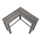 36" Brown Wood Corner Frame Console Table