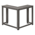 36" Brown Wood Corner Frame Console Table