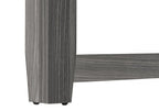 36" Brown Wood Corner Frame Console Table