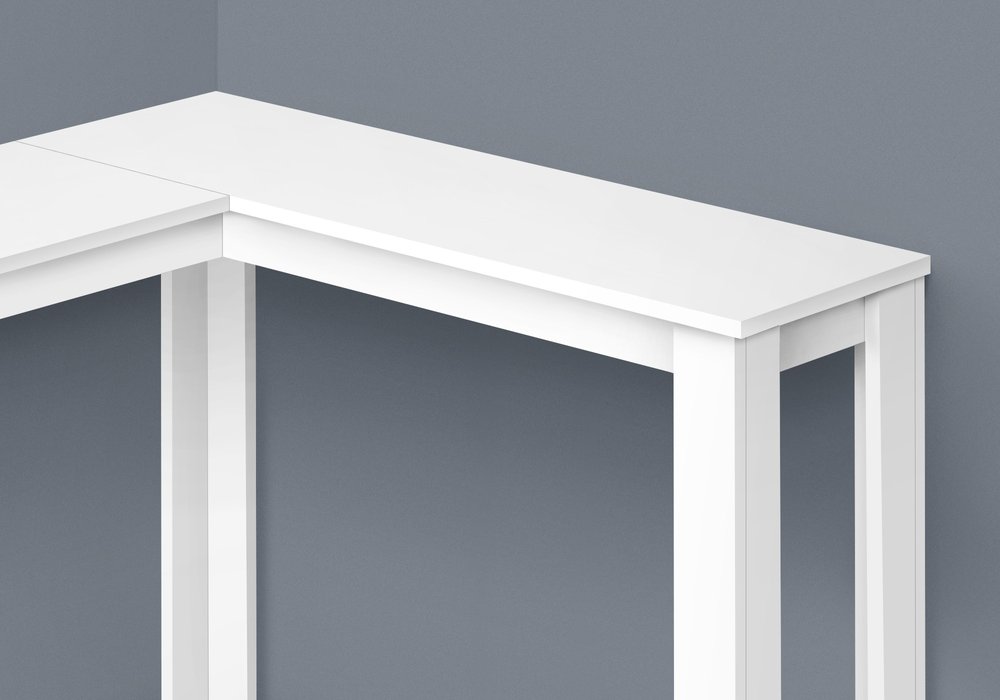 36" Brown Wood Corner Frame Console Table