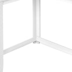 36" Brown Wood Corner Frame Console Table