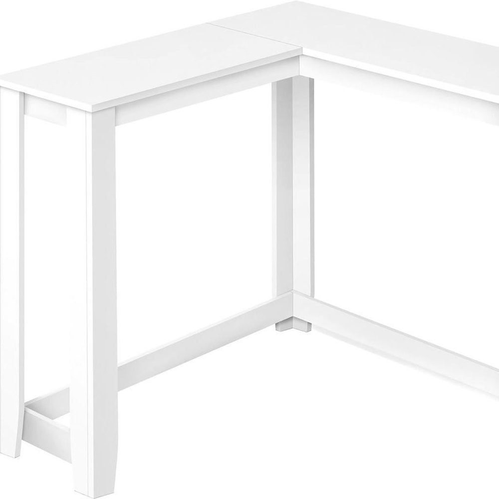 36" Brown Wood Corner Frame Console Table