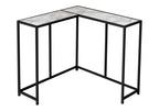 36" Gray and Black Wood and Metal Frame Console Table