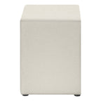 21" Beige Wood Two Drawer Nightstand