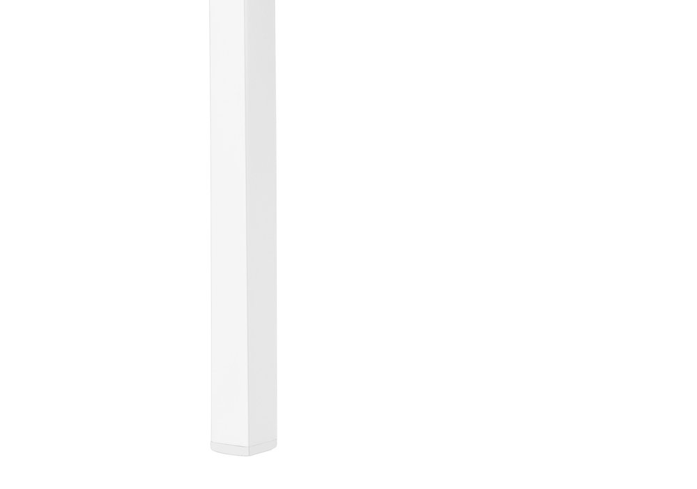 72" White Metal and Wood Five Tier Bookcase