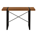 49" Brown and Black Computer Desk