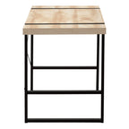 49" Natural and Black Computer Desk