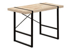 49" Natural and Black Computer Desk