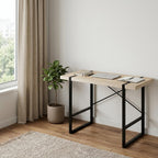 49" Natural and Black Computer Desk