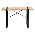 49" Natural and Black Computer Desk