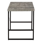 49" Gray and Black Computer Desk