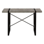 49" Gray and Black Computer Desk