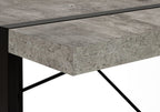 49" Gray and Black Computer Desk