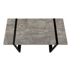 49" Gray and Black Computer Desk