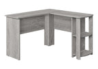 47" Gray Wood Corner Computer Desk