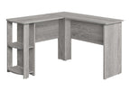 47" Gray Wood Corner Computer Desk