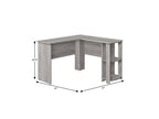 47" Gray Wood Corner Computer Desk