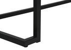 42" Gray and Black Wood and Metal Sled Computer Desk