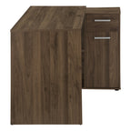 46" Brown Wood L Shape Computer Desk