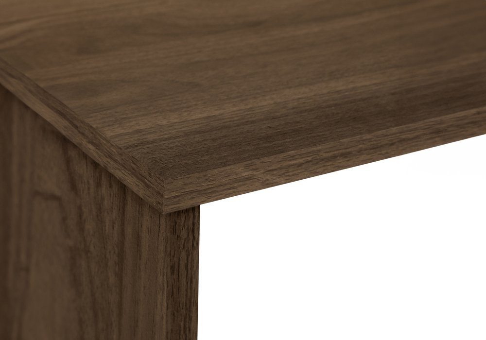 46" Brown Wood L Shape Computer Desk