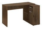 46" Brown Wood L Shape Computer Desk