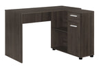 46" Brown Wood L Shape Computer Desk