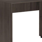 46" Brown Wood L Shape Computer Desk
