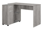 46" Gray Wood L Shape Computer Desk