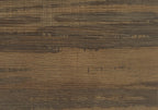47" Brown and Black Wood and Metal Sled Computer Desk