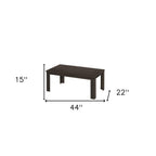 Set of Three 44" Oak Coffee Table