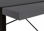 49" Gray and Black Computer Desk