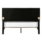 Gray Tufted Linen Upholstered Queen Bed Frame With Drawers
