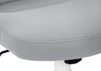 Gray and White Rolling Drafting Chair