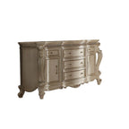 69" Pearl Solid and Manufactured Wood Five Drawer Triple Dresser